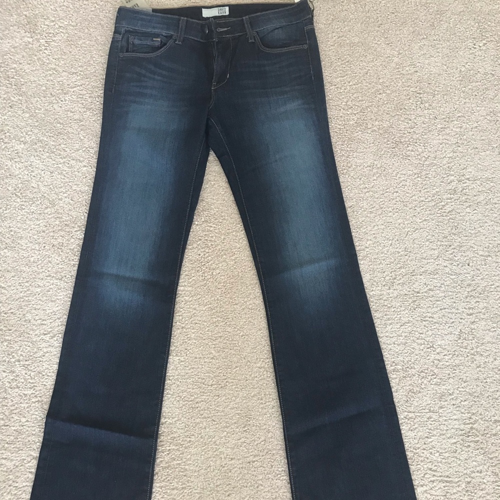 🆕 David Khan Brenda Skinny Bootcut Blue Jeans 29